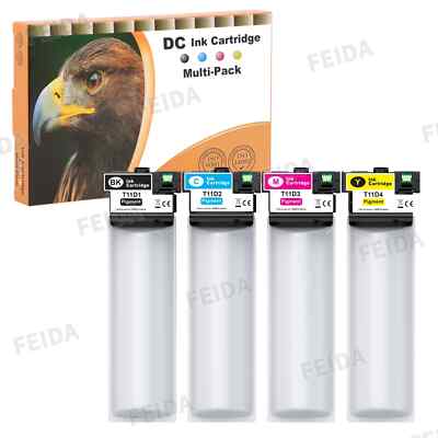 4x Kompatible Tinte Patrone ersatz für Epson T11C T11D Workforce Pro WF-C5890DWF