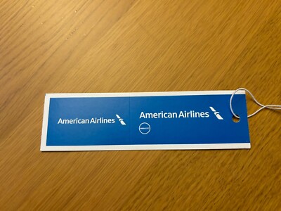 American Airlines baggage tag luggage tag UK