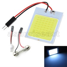 5 x White COB 48-LED Plate Car Interior Dome Light Bulb W5W T10 Festoon 4 3.5cm