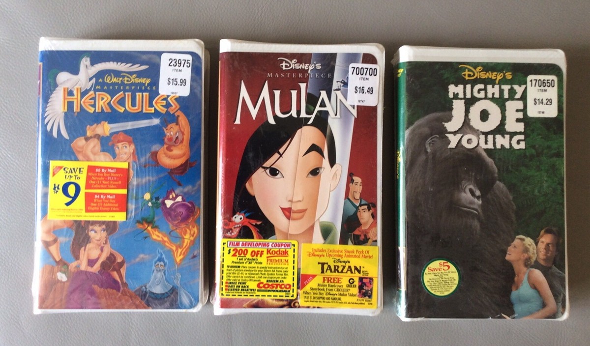 DISNEY VINTAGE RARE VHS COLLECTION (21) SEALED & 2 FREE VHS TAPES