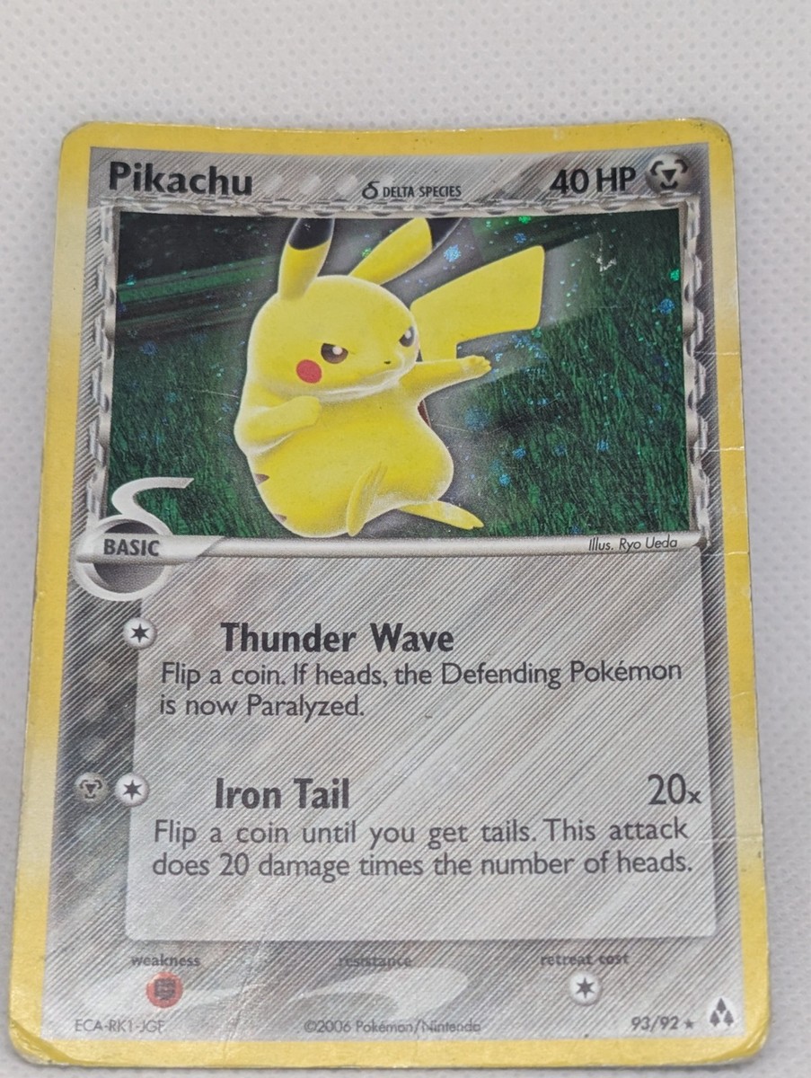 Pikachu Delta Species 93/92 Legend Maker Holo Secret Rare Pokemon