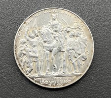 900/- Silbermünze, 3 Mark, 1913, Der König rief und alle kamen, Jahrhundertfeier