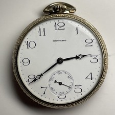 E. Howard Pocket Watch US 12s 17J 10K RG Stem Wind Set S/N: 1343635 c. 1917