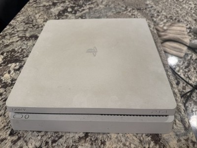 Sony PlayStation PS4 White Glacier Slim With Controller