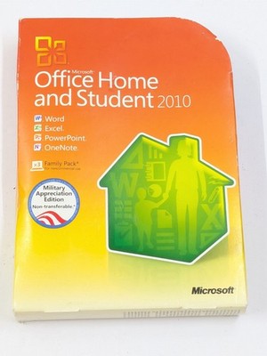 Genuine Microsoft Office 2010 Home and Student Family Pack With Product Key