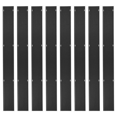 5' L Black Ice Snowmobile Ski Carbide Glide Protector Guides - 8 pack
