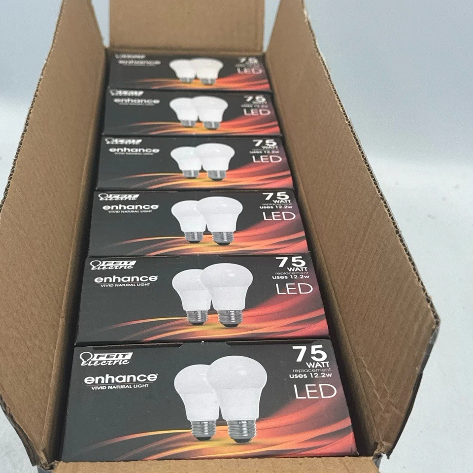 FEIT Electric Enhance LED Bulb 75W A19 3000K OM75DM/930CA/2 Dimmable 6PK - Image 4 of 4