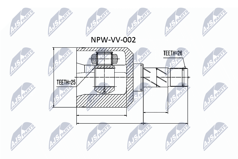 N.T.Y. NPW-VV-002.NTY Joint Kit, drive shaft for VOLVO - Image 6