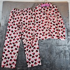 Kate Spade Ladies Size M 2 Pc Pajamas Set Hearts