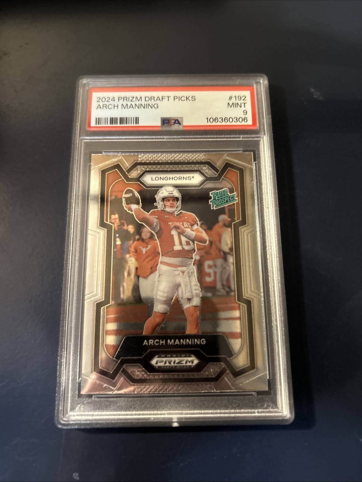 2024 Panini Prizm Draft Picks - Rated Prospect Arch Manning #192 Silver Prizm