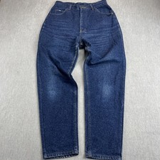 Vintage Lee Riders Jeans Womens 14M High Rise Straight Leg Mom Denim USA Made