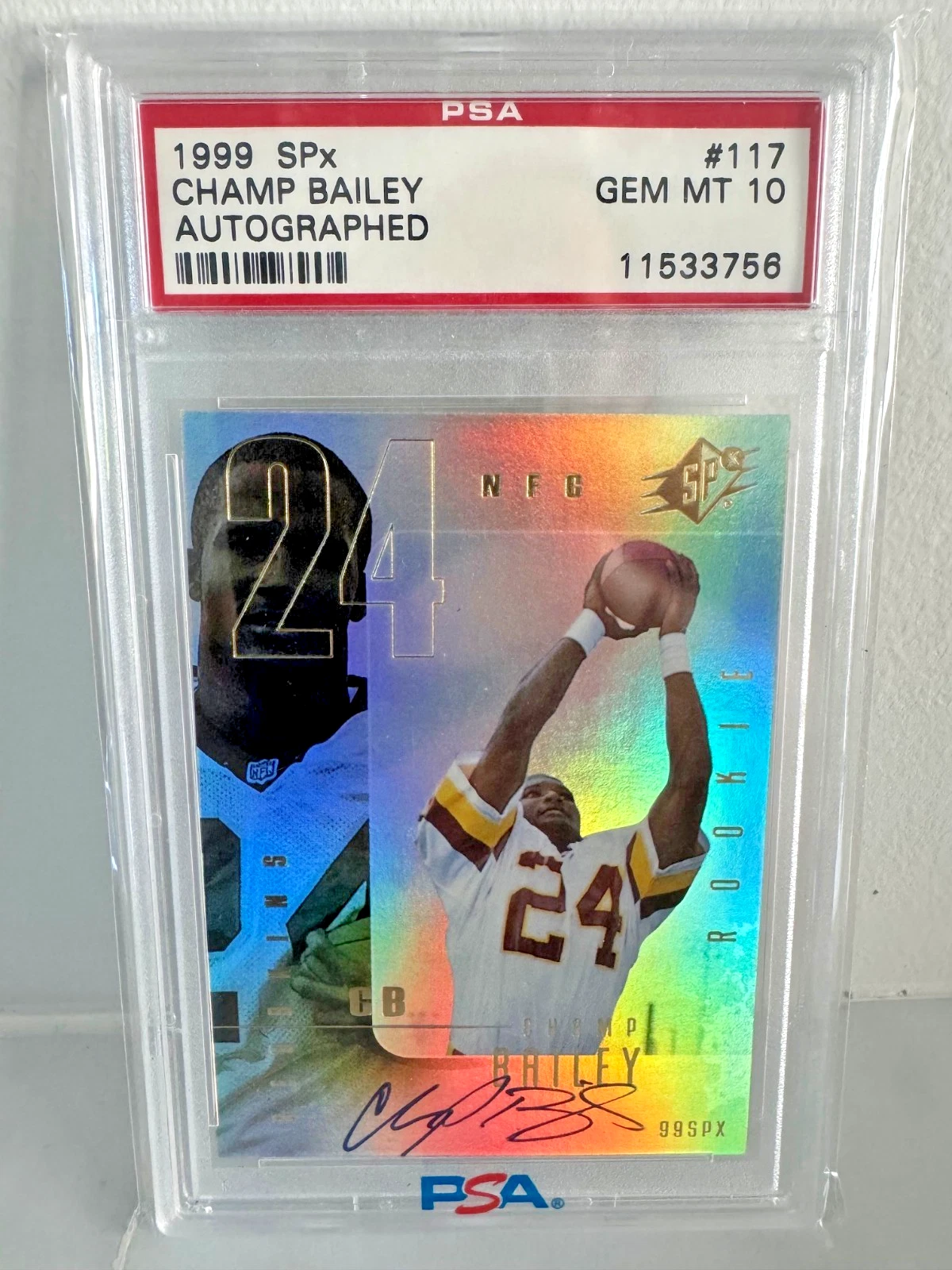 Champ Bailey Spx #117 Autographed