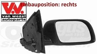 VAN Wezel 5827804 AußEnspiegel Rechts Spiegel AußEn FüR VW