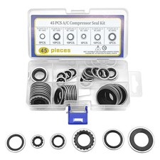 45PCS AC Gasket Sealer AC O Ring Seal Kit Versatile AC Seal Kit for Fixing Ca...