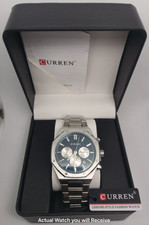 Curren ROKE Stainless Steel Bracelet Luminous Watch *UK STOCK FREEPOST FAST