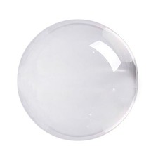 2X Transparent Color Glass Crystal Healing Sphere Photography Props Decor1621