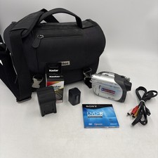 Sony Handycam DCR-DVD105 DVD Camcorder w/Charger Battery Bag DVD-R, AV Cables