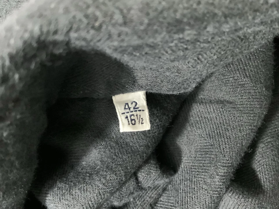 GUGLIELMINOTTI MILANO Black SZ 42 All Cotton Men’s Flannel Shirt PVGC - Image 4 of 4