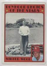 1972 Topps Boyhood Photos of the Stars Wilbur Wood #342 0a1