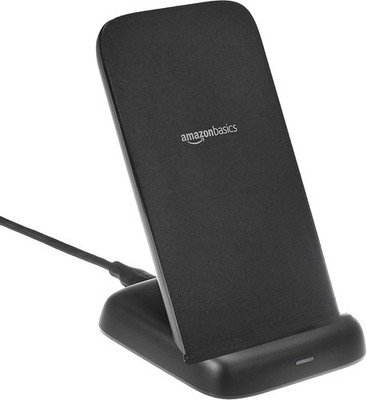 Amazon Basics 10W Qi Wireless Charging Stand USB Cable Black (No AC Adapter)