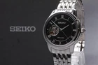 Vtg.[Near MINT] SEIKO PRESAGE 4R38-01A0 Skeleton Automatic Men's Watch JAPAN