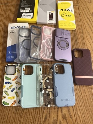 IPhone 15 Pro Max Cases 9 Pieces, 3 NEW, 6 Mint & 3 Clear screen Protectors