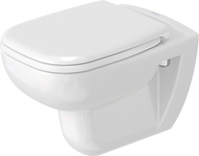Duravit D-Code Wand-WC, Tiefspüler, rimless, 355 × 545 × 360 mm, 2570090000,