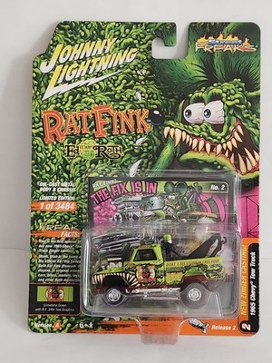 【RAT FINK】LLIC/SPECIAL EDITION Johnny Lightning Zingers 65 Chevy Tow Truck Rat Fink Limited
