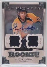 2013-14 Artifacts Rookies Silver Jersey/Jersey 2/12 Austin Watson #153 Auto 2a8