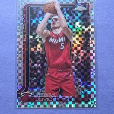 Topps Chrome X-Fractor Nikola Jovic #172 Miami Heat 2025-26 Basketball Card