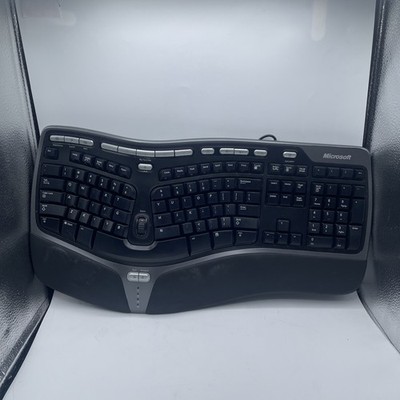Microsoft Natural Ergonomic Keyboard 4000 v1.0 KU-0462 Black USB Wired Computer 
