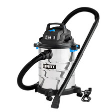 Hart 6 gallon 5 peak HP Stainless Steel wet/dry Vac w/ Bonus Car Cleaning Kit