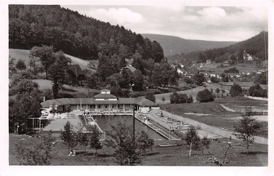 399132) Postcard Swimming Pool Herrenalb Ldkrs. Calw 