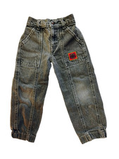    Vintage 90's Little Levi's Sport Jeans Toddler Size 4 Rare Stonewashed Green