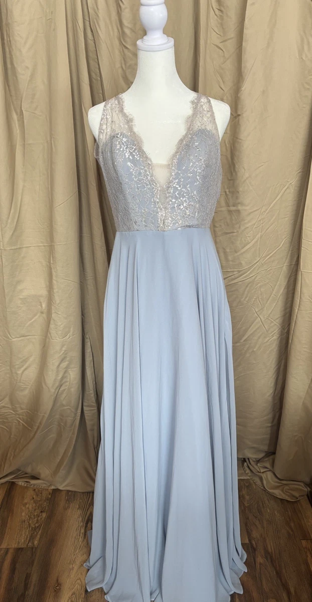 slim fit dress slacks Honey Maxi Dress - Cornflower Blue main image 0