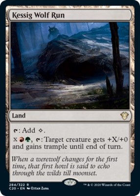 x1 Kessig Wolf Run R MTG Commander 2020 M/NM, English