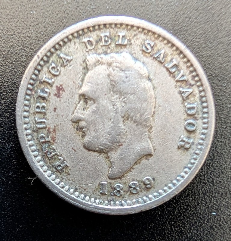 1889 el Salvador 1 centavo