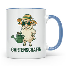 Gartenschäfin Tasse lustig mit Schaf Motiv f...