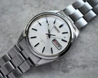 October 1979 Vintage Seiko Automatic Silver Dial Bracelet Men's Watch Day Date