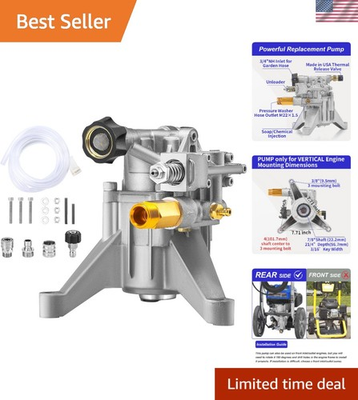 #ad #ad 7 8quot; Shaft Vertical Pressure Washer Pump Replacement Power Washer Pumps for ... $118.79