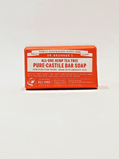 Dr Bronner's All One Hemp Tea Tree Pure-Castile Bar Soap. 5 oz/140g
