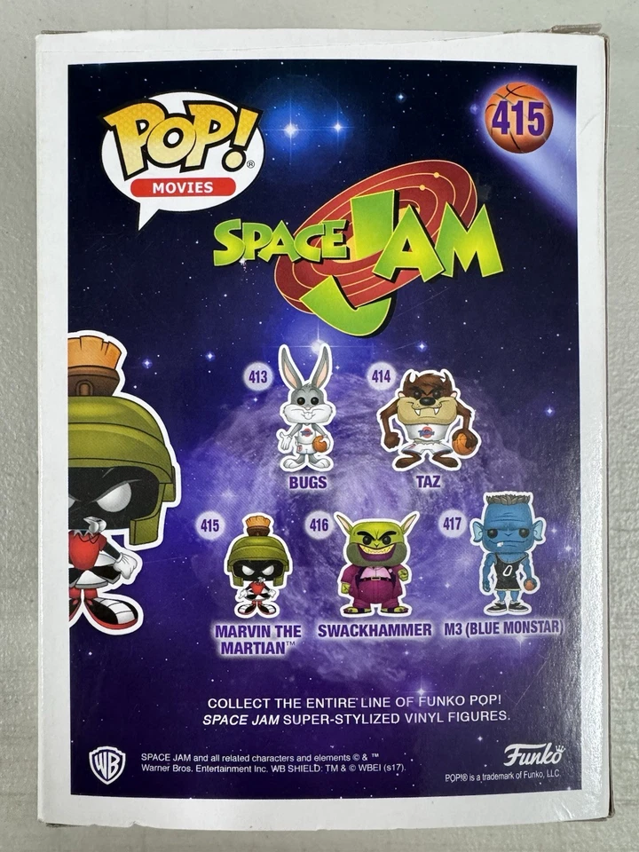 Marvin the Martian 415 ~ космический джем ~ FUNKO Pop винил ~ фильмы - Изображение 3 из 4