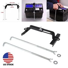 Car Storage Battery Holder Hold Down Rack Adjustable Stabilizer Metal Bracket Us