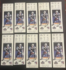 (10) 1993-94 NEW YORK RANGERS TICKET STUB S STANLEY CUP SEASON CREASED NOT MINT