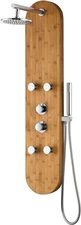 Anzzi SP-AZ061 Crane 52" Thermostatic Shower Panel - Natural Bamboo