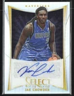 Jae Crowder 2012-13 Panini Select Silver Prizms Auto /199 #216 Dallas Mavericks