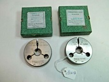 Thread Ring Gages "GO" & "NO-GO" 9/16 - 18 NF, Pratt & Whitney, Made in USA