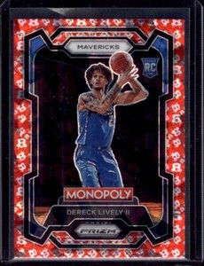 DERECK LIVELY II 2023-24 Panini Prizm Monopoly Free Parking Prizms Rookie RC #24