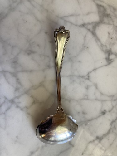 Antique Sterling Silver Frank W Smith Silver Co. Priscilla Cream Ladle Nouveau - Picture 9 of 9