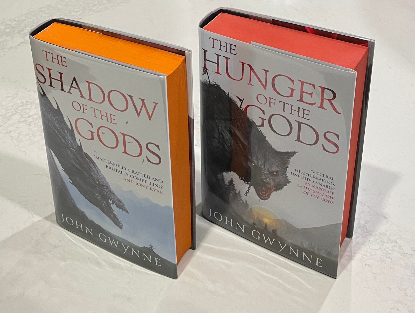 Goldsboro The Shadow of the Gods Hunger of the Gods Signed John Gwynne
